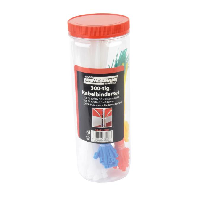 Kabelbinder-Set 300-tlg.