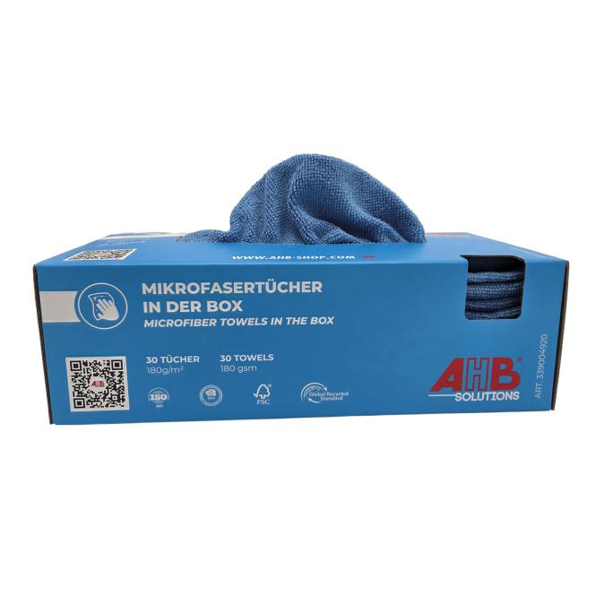 microfibre cloths, blue