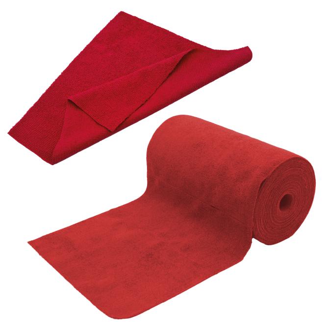 Rolls of microfibre cloths, 75pcs, rot