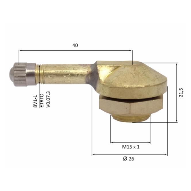 Truck Valve 40MSF, 5 piece