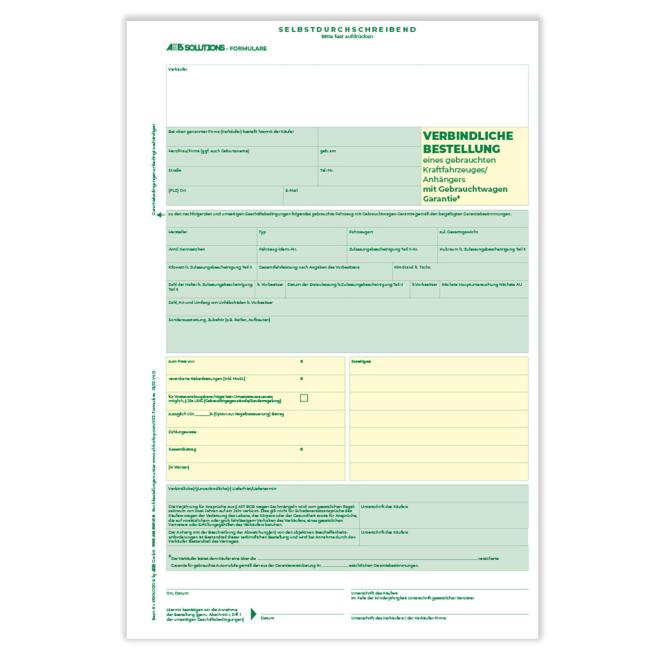 schedule for German car-dealers, 100 piece | mit Garantie