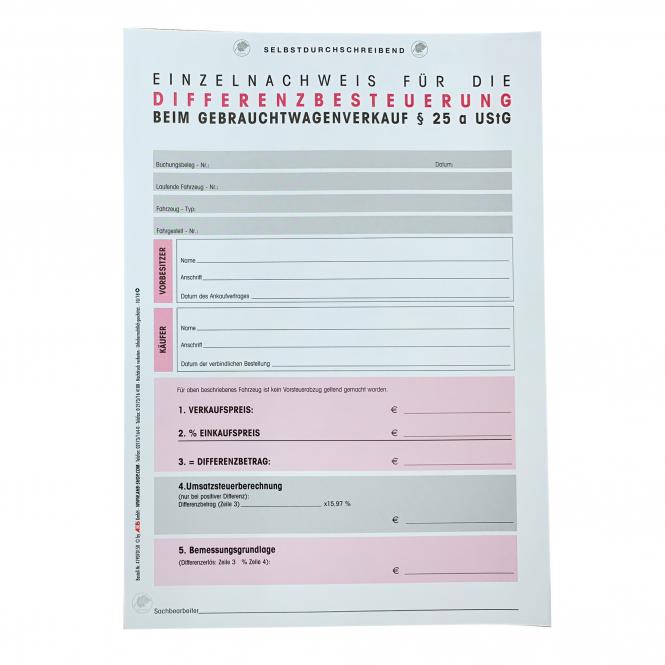 schedule for German car-dealers, 100 piece