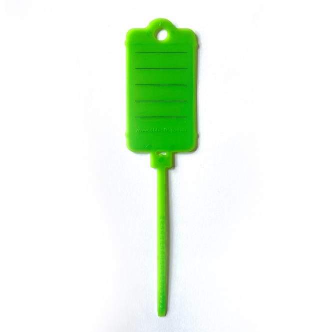 Schlüsselanhängerboxen mit Kabelbinderverschluss, 200 Stück | grün