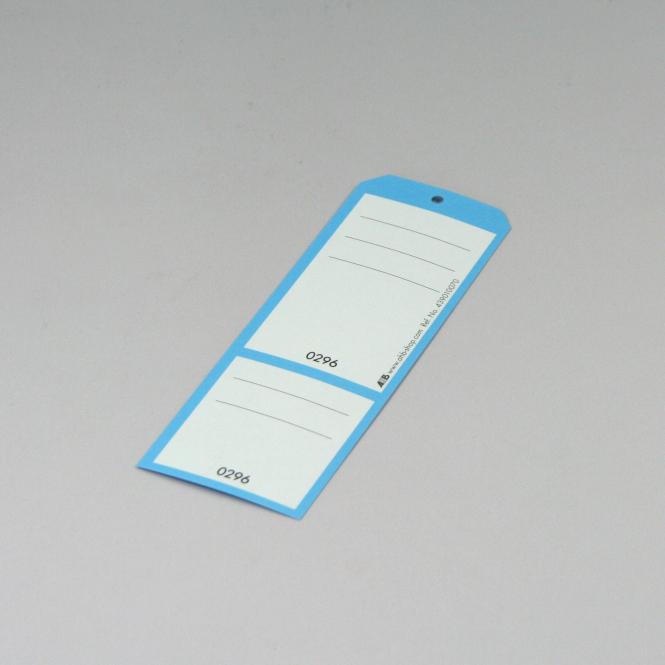 Key Tag Boxes "Numbered & Perforated", 250 piece | 501-750 | blue