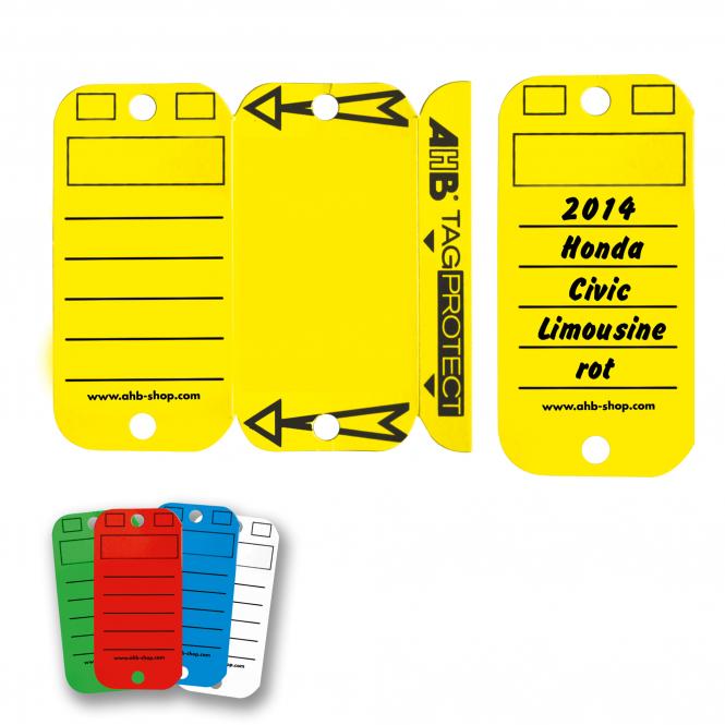 Tag Protect Key Tags, 250 piece | yellow