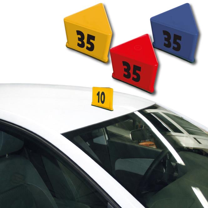 Guide number carrier "Kompakt", blue | red