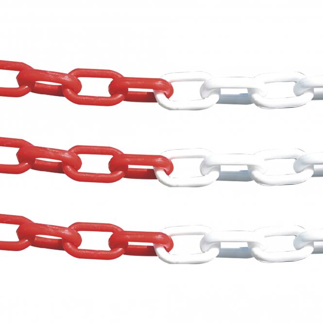 Kunststoffketten | rot/weiß