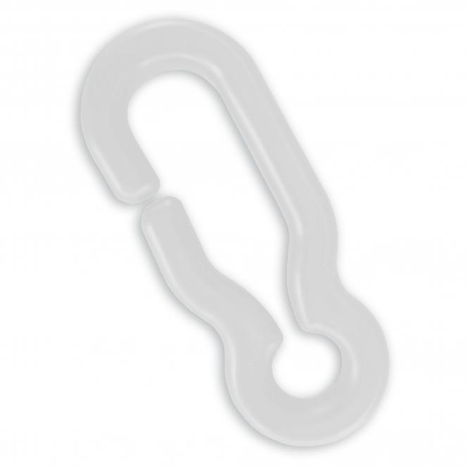 Connectors for plastic chains, 2 piece | white