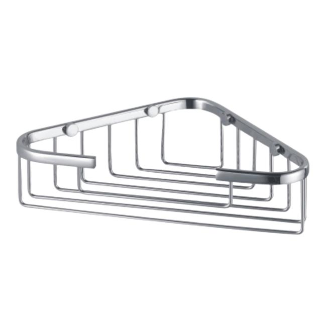 Corner shower rack – chrome-plated
