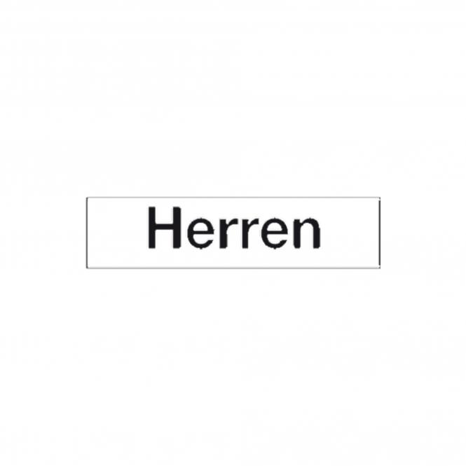 Hinweisschild "Herren"