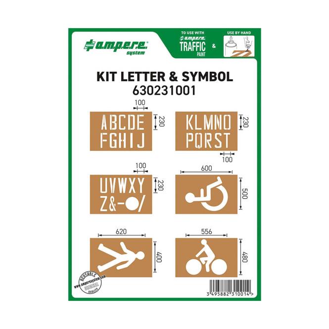 Schablonen-Sets | Set III Buchstaben und Symbole