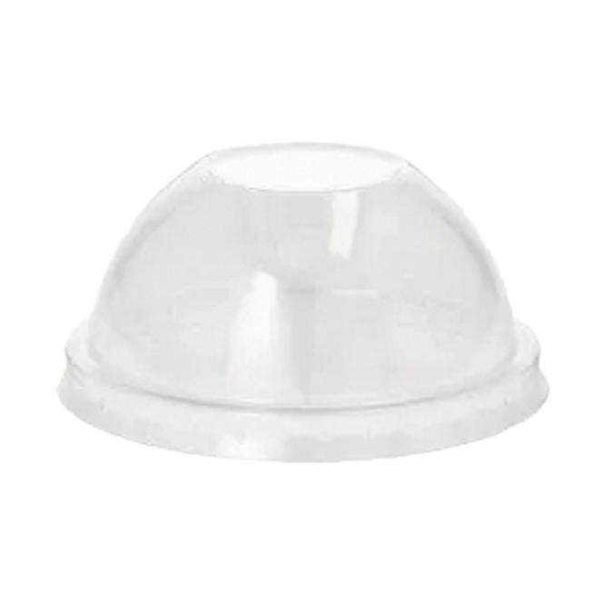 Dom lid PET, Ø 8 cm, 4 cm high, crystal clear
