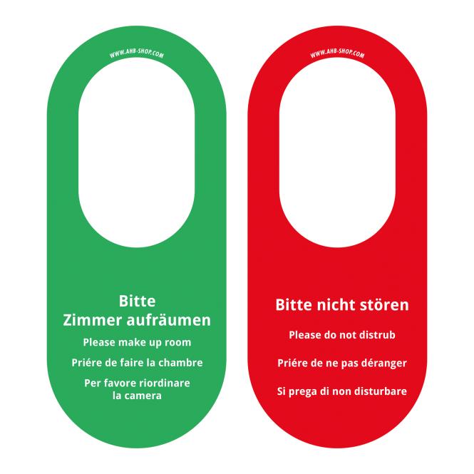 Türhängeschild "Bitte nicht stören / Aufräumen", 10 Stück