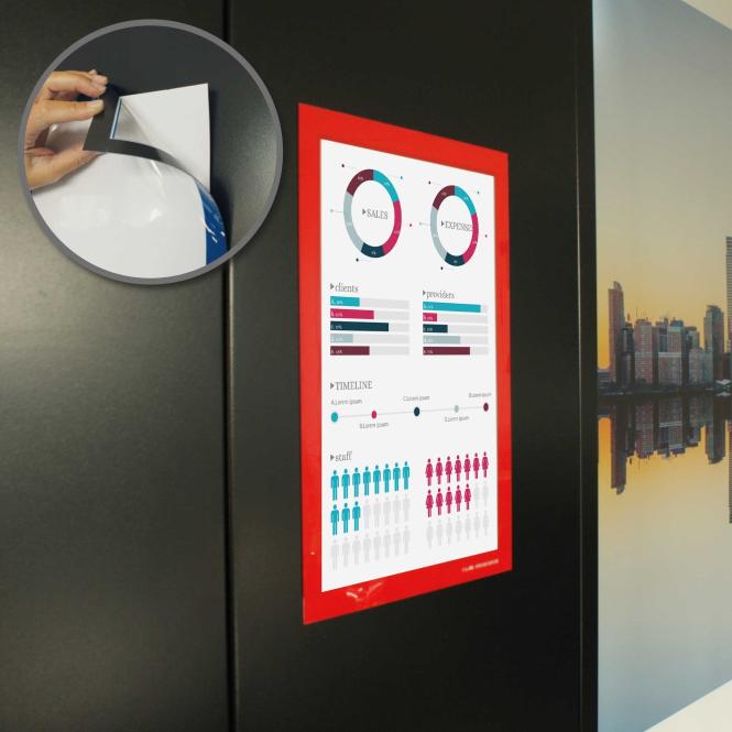 Hafttasche "Magnetic Frame", verschiedene Farben