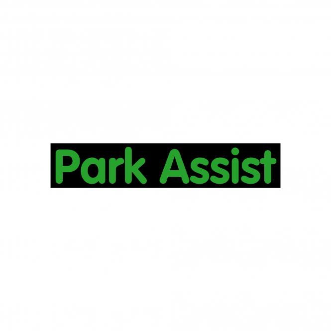 Hinweisschild "Park Assist" schwarz/fl-grün