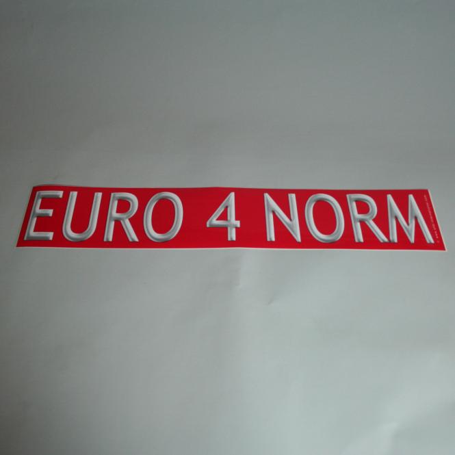 PVC-Hinweisschild "Euro 4 Norm"
