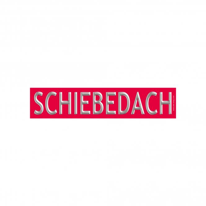 Slogan Sticker "DIAMOND" red/silver | Schiebedach