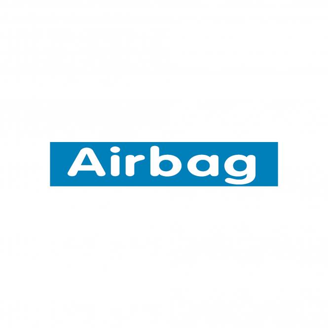 Slogan Stickers blue / white | Airbag