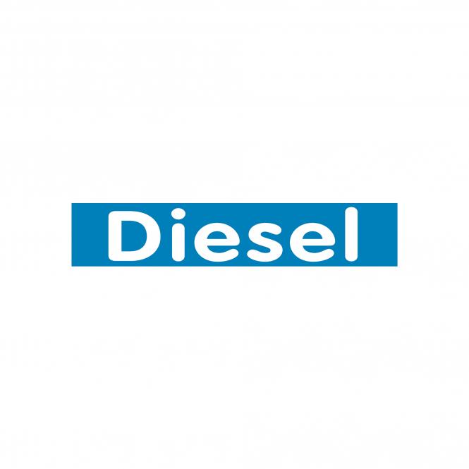 Hinweisschilder blau/weiß | Diesel