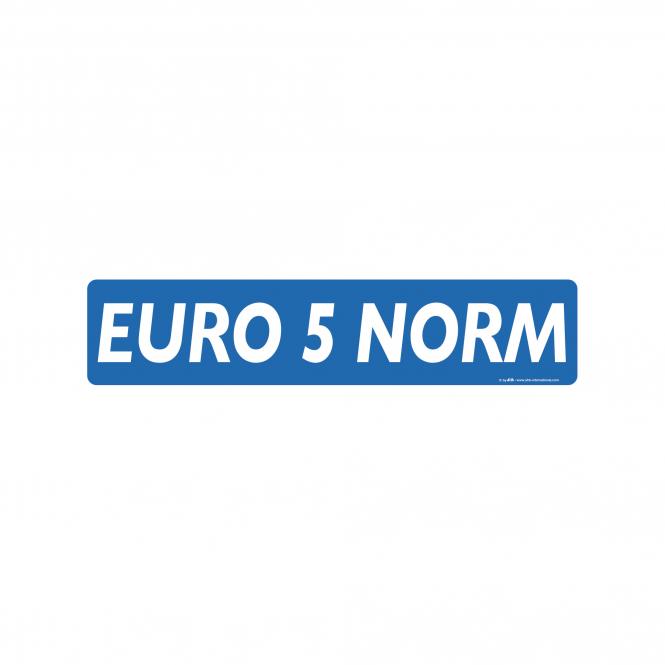 Miniletter "Euro 5 Norm", blau/weiß