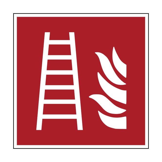 Fire Protection Signs according to ASR A1.3 & DIN | Feuerleiter | Foil