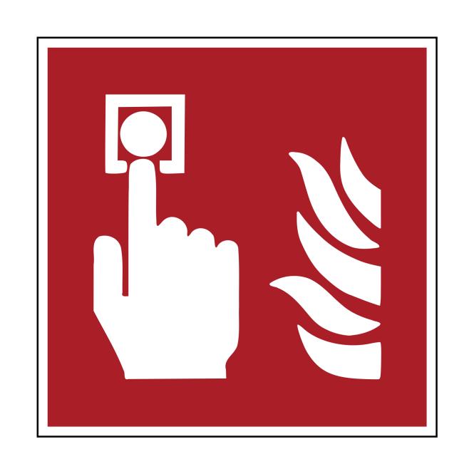 Brandschutzzeichen nach ASR A1.3 & DIN EN ISO 7010 | Brandmelder | Folie