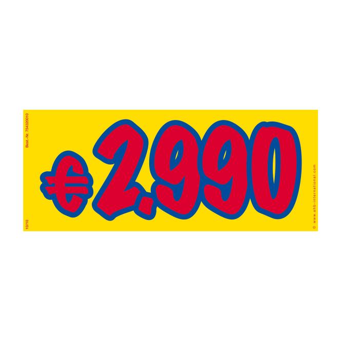 Price Stickers red / blue / yellow | € 2.990