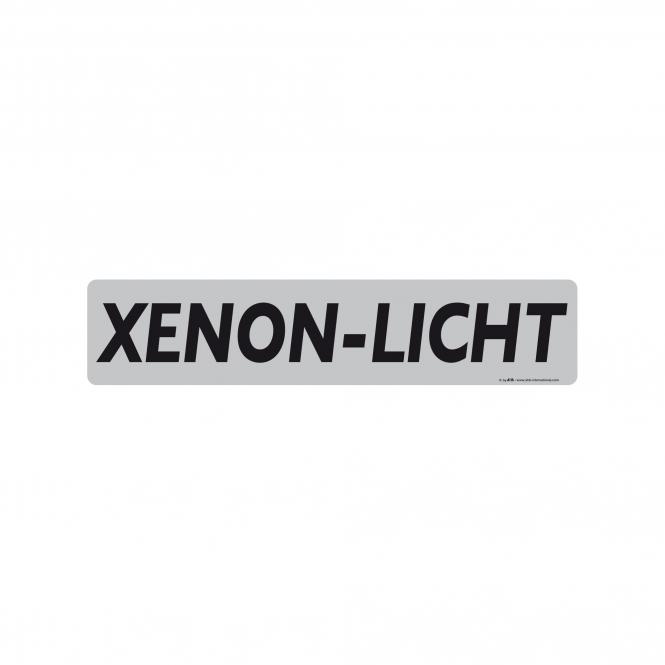 Miniletter, silber/schwarz, verschiedene Texte | Xenon-Licht