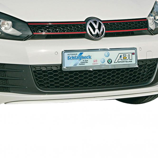License Plate Holder "Euro-Chrome", 2 piece
