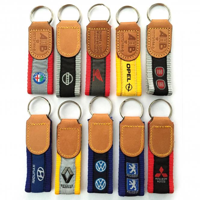 Key Fobs Car Brands, nylon and leather | Kymco