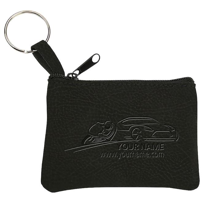 Key case, made of Alcantara, black