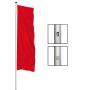 aluminium flagpole 7m, 75mm, without extension arm
