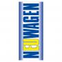 Fahne "Neuwagen", blau / gelb