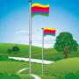 bunte Streifenfahne I 90x150cm