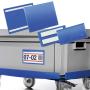 Selbsklebende Etikettentasche 150 x 67 mm, blau