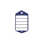 Plastic Key Tag Refill Pack (large), blue