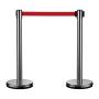 Barrier post made of stainless steel