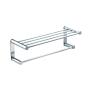 Towel rack with shelf – chrome-plated