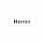 Hinweisschild "Herren"