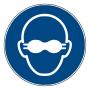Mandatory Sign "Use a light-opaque eye protection"