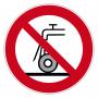 Prohibition Sign "Not permitted for wet grinding"