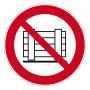 Prohibition Sign "Stabling or storage is prohib."