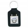 Key Fob, leather and metal