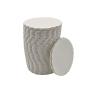White embossed doily, 90 mm diameter